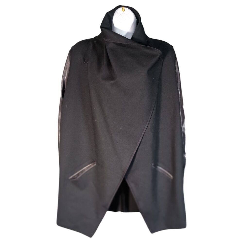 Spanx Air Essentials Drape Front Cardigan Black Womens Medium